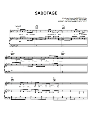 Bebe Rexha  score for Piano