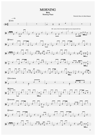 Beck  score for Drums