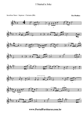 Bee Gees  score for Tenor Saxophone Soprano (Bb)