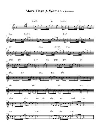 Bee Gees  score for Clarinet (Bb)