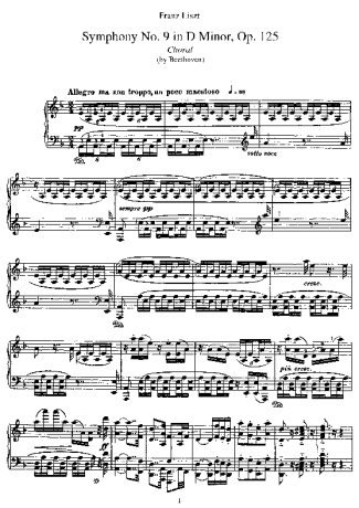 Beethoven  score for Piano