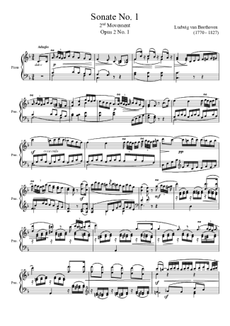 Beethoven  score for Piano