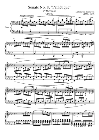 Beethoven  score for Piano