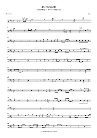 Belo Eternamente score for Trombone