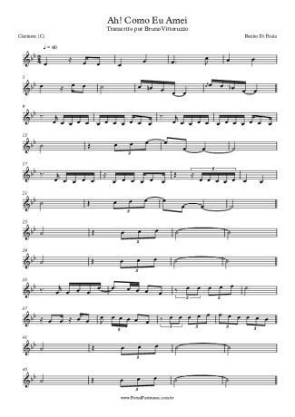 Benito di Paula  score for Clarinet (C)