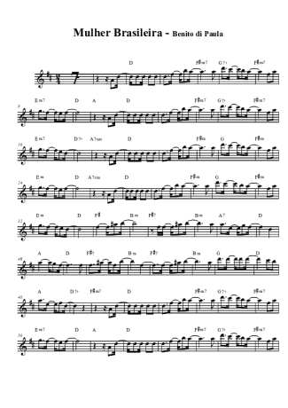 Benito di Paula  score for Clarinet (Bb)