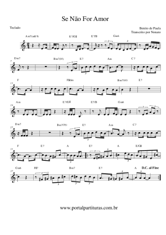 Benito di Paula  score for Keyboard