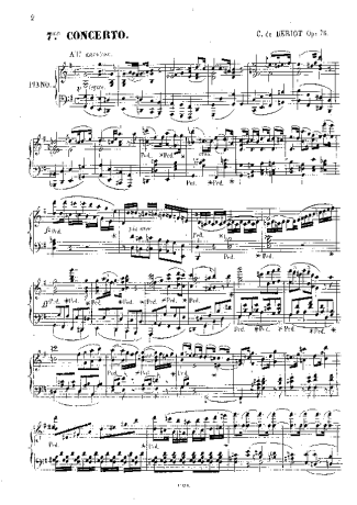 Bériot  score for Violin