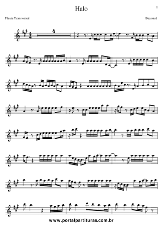 Beyoncé  score for Flute