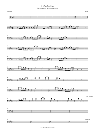 Biafra Leão Ferido score for Trombone