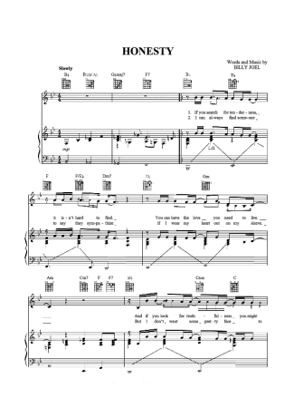 Billy Joel  score for Piano