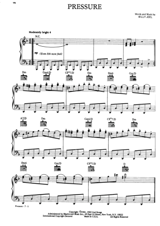 Billy Joel  score for Piano