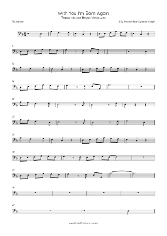 Billy Preston With You I´m Born Again (feat Syreeta Wright) score for Trombone