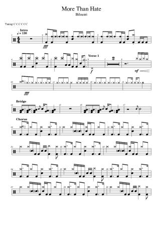 Bilmuri  score for Drums