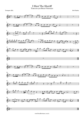 Bob Marley  score for Trumpet