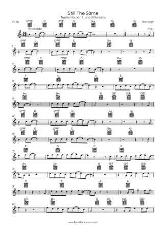 Bob Seger  score for Acoustic Guitar