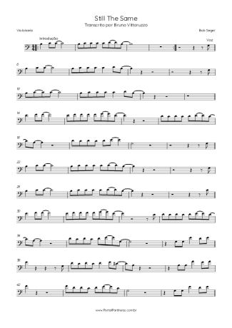 Bob Seger  score for Cello