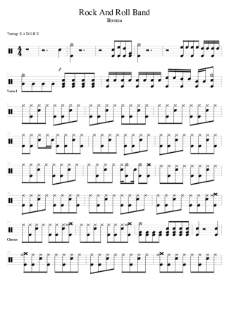 Boston  score for Drums