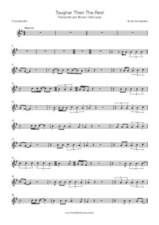 Bruce Springsteen  score for Trumpet