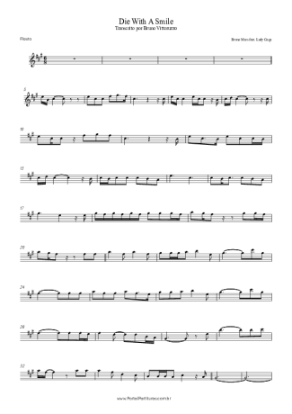 Bruno Mars  score for Flute