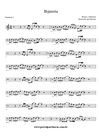 Bruno e Marrone  score for Clarinet (C)