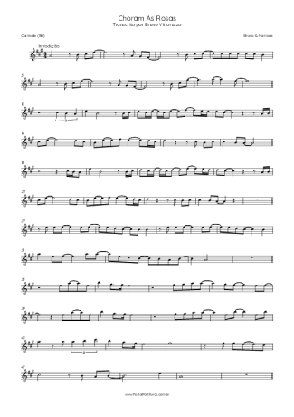 Bruno e Marrone  score for Clarinet (Bb)