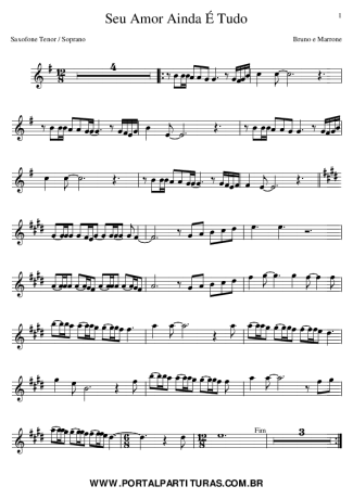 Bruno e Marrone  score for Tenor Saxophone Soprano (Bb)