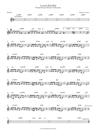 Caetano Veloso  score for Keyboard