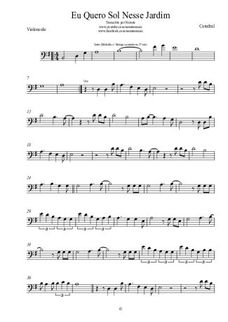 Catedral  score for Cello