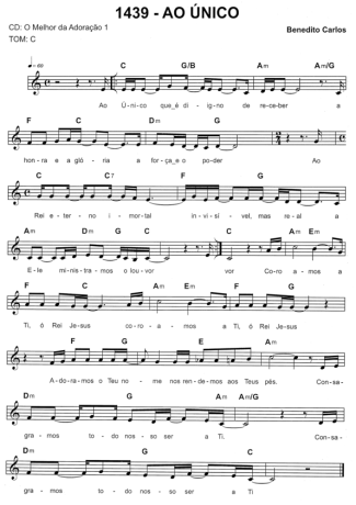 Catholic Church Music (Músicas Católicas)  score for Keyboard