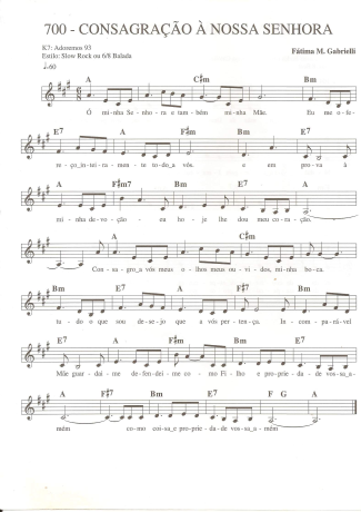 Catholic Church Music (Músicas Católicas)  score for Keyboard