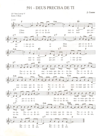 Catholic Church Music (Músicas Católicas)  score for Keyboard