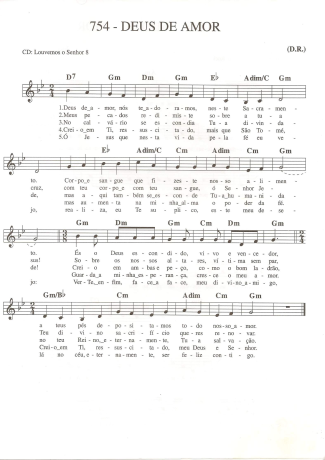 Catholic Church Music (Músicas Católicas)  score for Keyboard