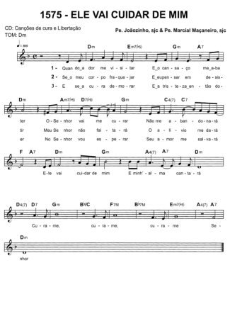 Catholic Church Music (Músicas Católicas) Ele Vai Cuidar De Mim score for Keyboard