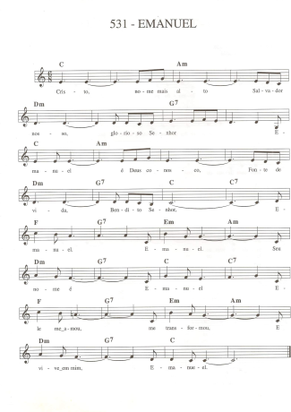 Catholic Church Music (Músicas Católicas)  score for Keyboard