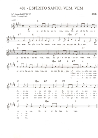 Catholic Church Music (Músicas Católicas)  score for Keyboard