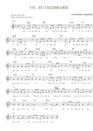 Catholic Church Music (Músicas Católicas)  score for Keyboard