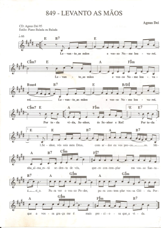 Catholic Church Music (Músicas Católicas)  score for Keyboard