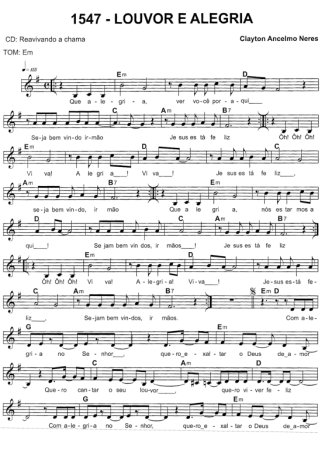 Catholic Church Music (Músicas Católicas)  score for Keyboard