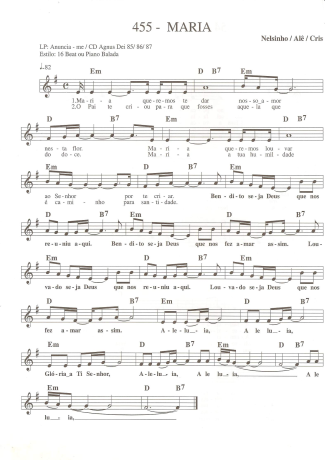 Catholic Church Music (Músicas Católicas)  score for Keyboard