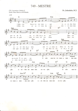 Catholic Church Music (Músicas Católicas)  score for Keyboard