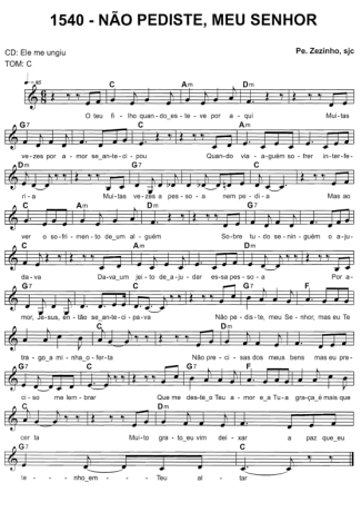 Catholic Church Music (Músicas Católicas)  score for Keyboard