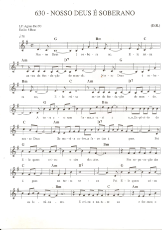 Catholic Church Music (Músicas Católicas)  score for Keyboard