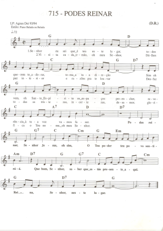 Catholic Church Music (Músicas Católicas)  score for Keyboard