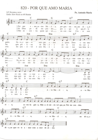 Catholic Church Music (Músicas Católicas)  score for Keyboard