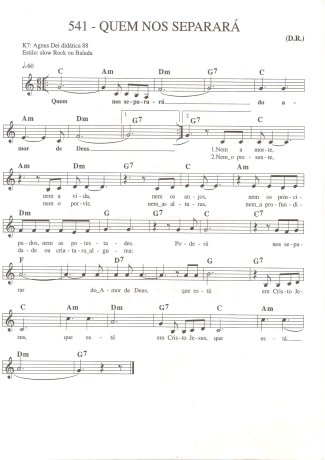 Catholic Church Music (Músicas Católicas)  score for Keyboard