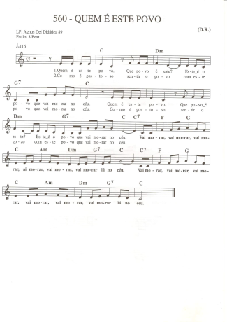 Catholic Church Music (Músicas Católicas)  score for Keyboard