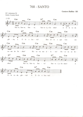 Catholic Church Music (Músicas Católicas)  score for Keyboard