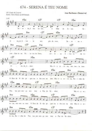 Catholic Church Music (Músicas Católicas)  score for Keyboard