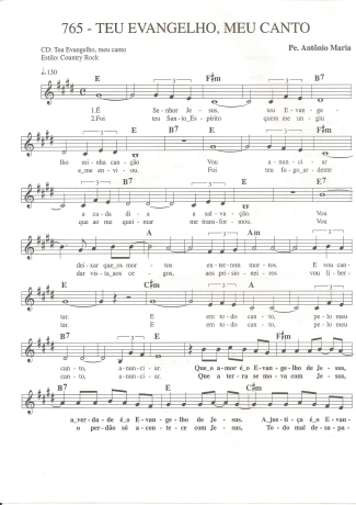 Catholic Church Music (Músicas Católicas)  score for Keyboard